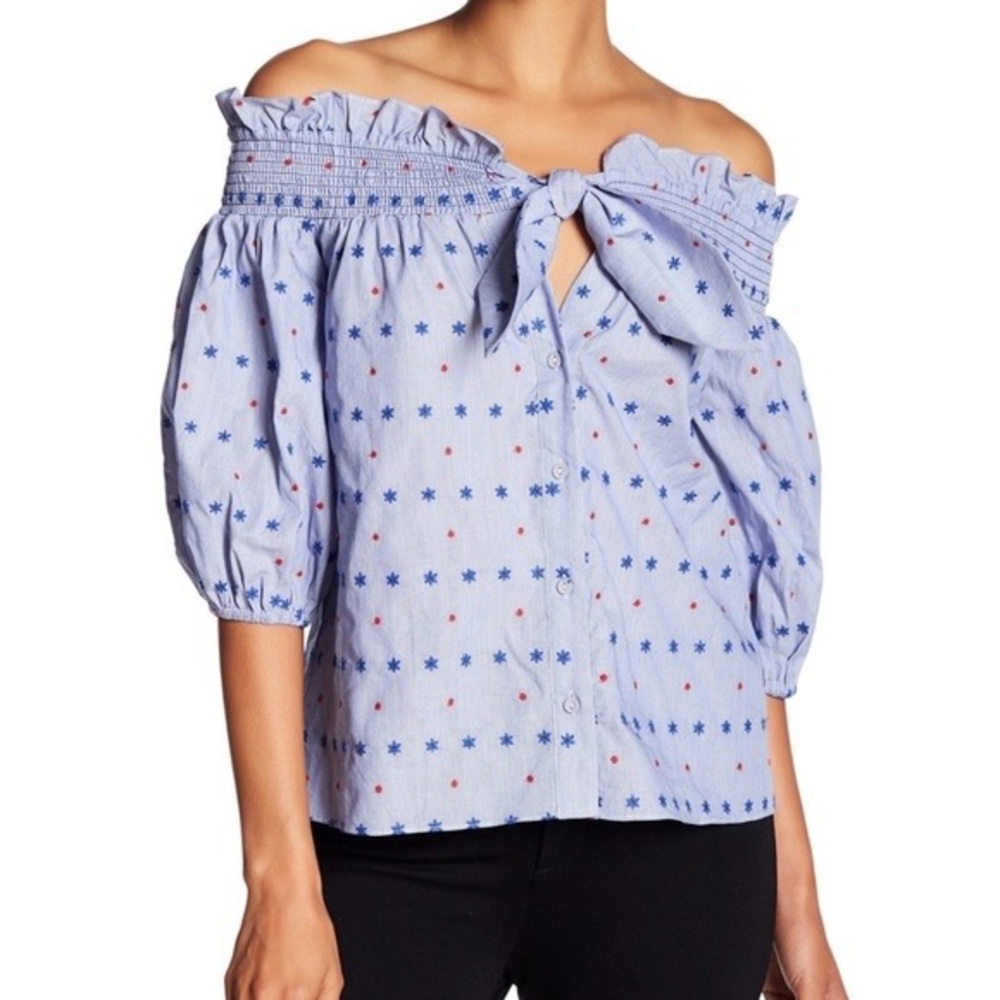 PARKER | Spade Off-Shoulder Blouse | Sz M